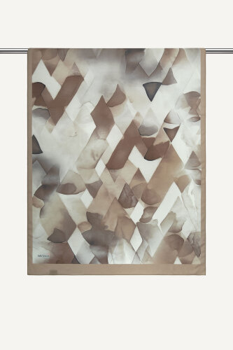 Vizon Kristal Işıltı Desenli Fransız İpeği Şal (1)