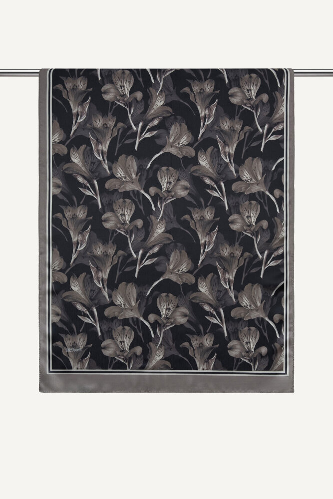 Vizon Lale Desenli İdol Vual Şal - 2