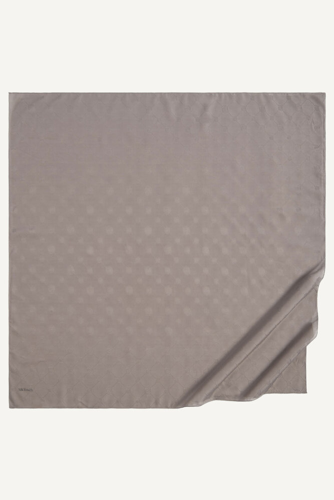 Vizon Monogram Desen Mercan Eşarp - 2