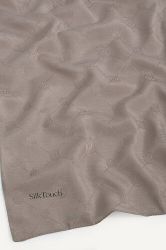 Vizon Monogram Desen Mercan Eşarp - 3