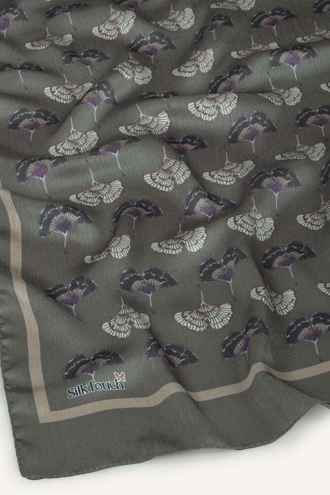 Vizon Yonca Desenli İdol Vual Şal - 2