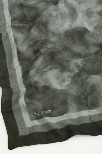 Zümrüt Bulut Desenli Kraş Şal (1)