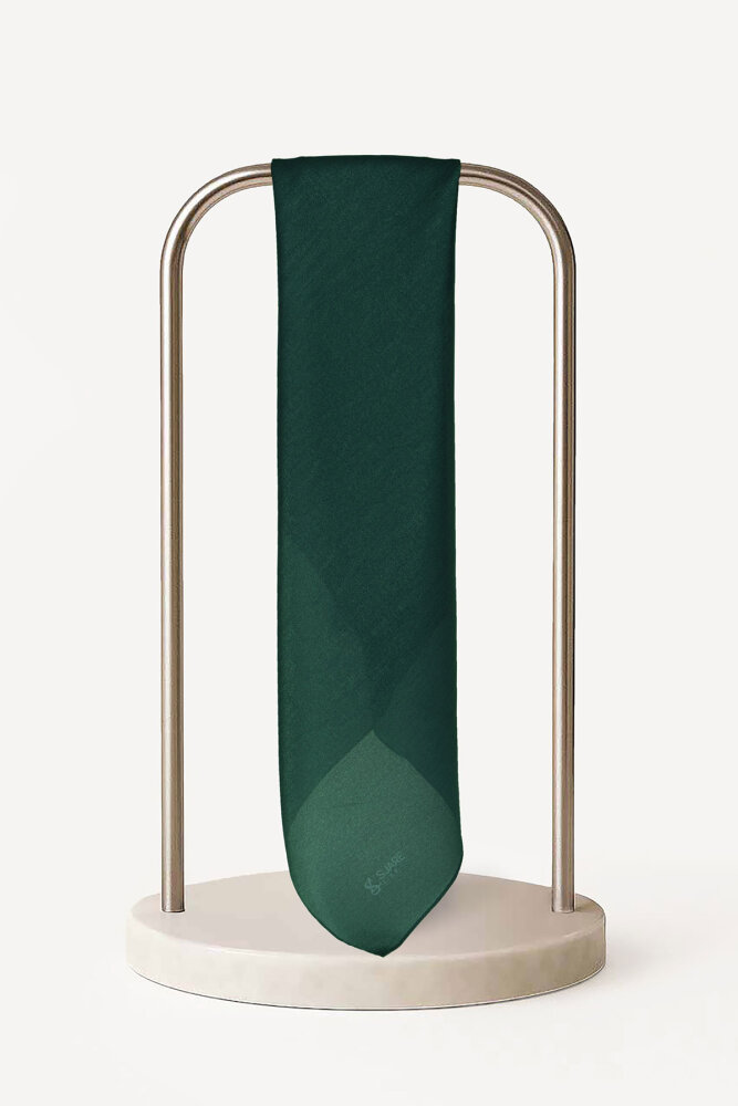 Zümrüt Düz Renk Kehribar Eşarp - 2