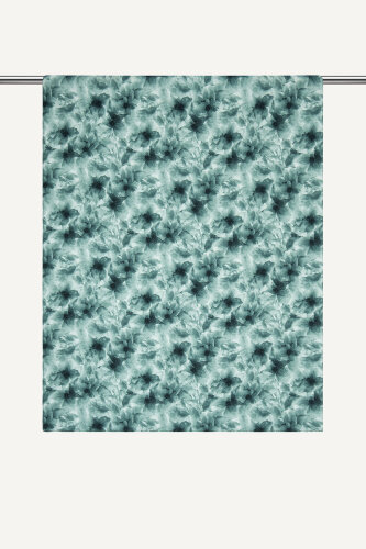 Zümrüt Sisli Buket Desen Rami Şal